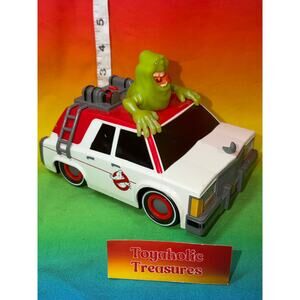 Ghostbusters Electric Ecto-1 w/ Glowing Slimer Lights & Sound